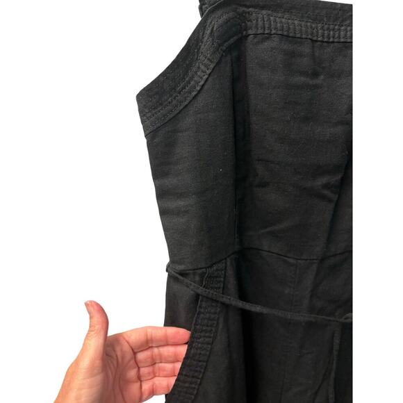 Ladies NWT Old Navy Black Linen Jumpsuit XS - Picture 3 of 4